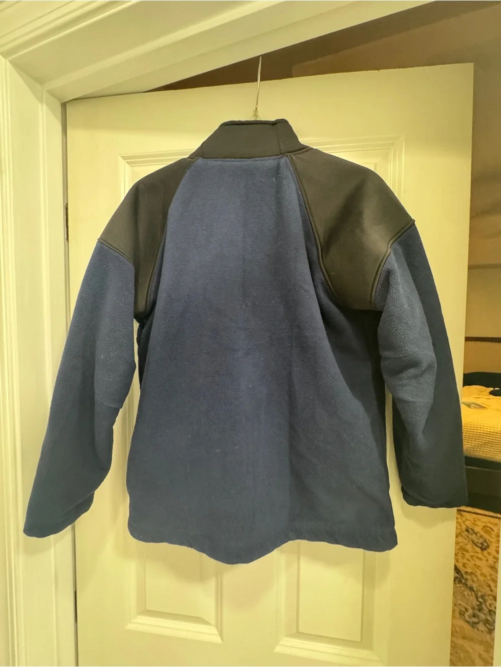 GAP Navy Fleece Jacket with Orange Accents; Colorblock Utility Snowboard icon